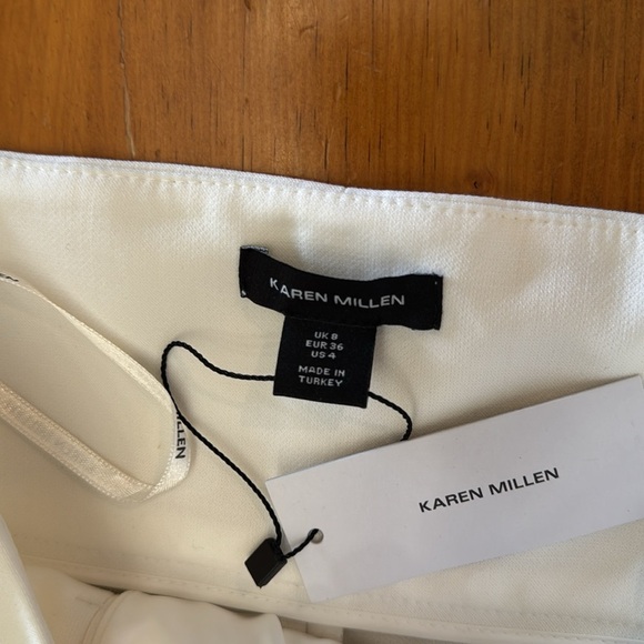 Compact Stretch High Waist Wide Leg Pants by karen Millen NWT - Picture 9 of 17